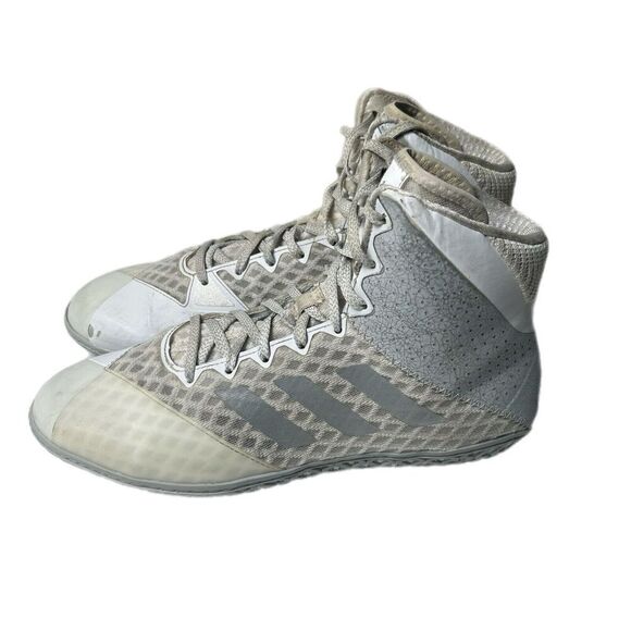 Adidas Mat Wizard Hype White/Silver Wrestling Shoes (EF2113) Size 6.5 main image 6